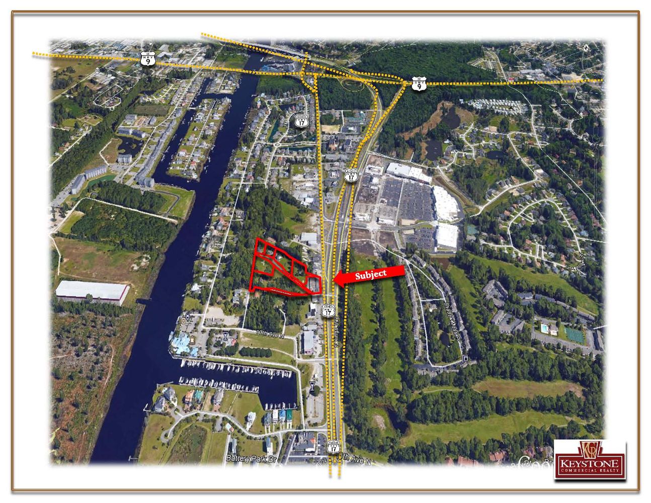Bellamy Assemblage-6 Acres-Commercial Strip Center-For Sale : 1500 Highway 17 N, North Myrtle Beach, SC 29582